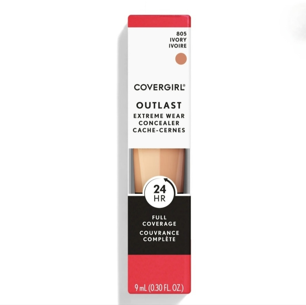 💋5/$25 COVERGIRL Outlast Extreme Wear Concealer - 805 Ivory